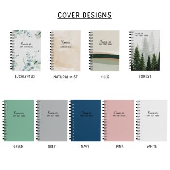 Personalised Undated Daily Planner | Choice Of Covers, 6 of 6