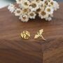 Mismatched Dragon Stud Earrings In Sterling Silver, thumbnail 4 of 12