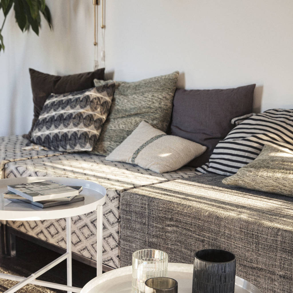 Mid Century Style Textured Cotton Cushion Cover By Detaljer