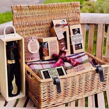 Wedding Picnic Basket With Prosecco, Blanket And Treats By Lottie Shaw ...