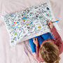 World Map Pillowcase Kit + 10 Pens, Colour In And Learn, thumbnail 5 of 10