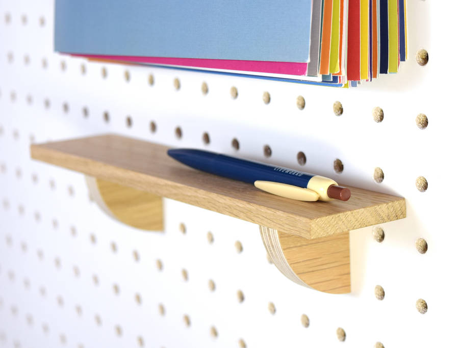 pegboard shelf by block design