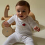 Personalised First Valentine's Day Baby Grow, thumbnail 7 of 7