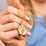 Manchester City Football Club Gold Finish Crest Necklace, thumbnail 5 of 8