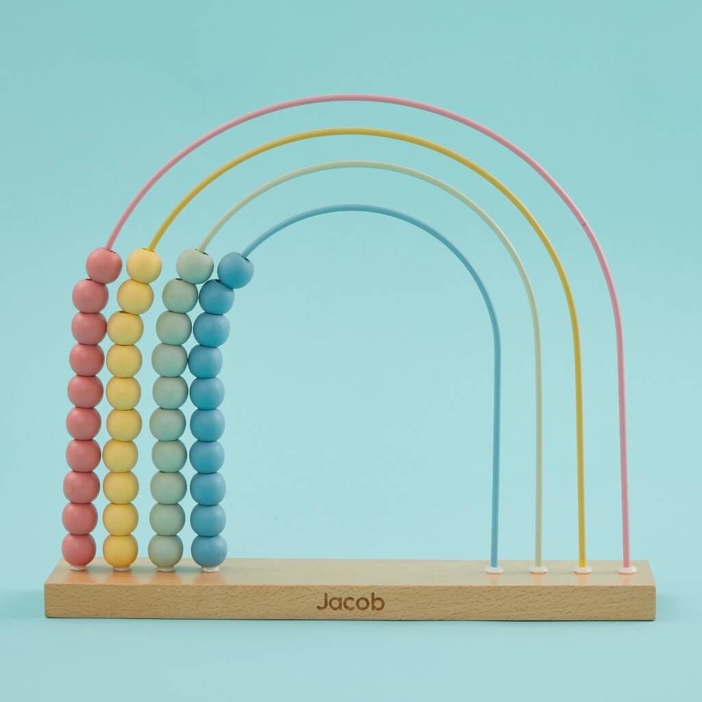 Personalised Wooden Abacus Toy, 1 of 3