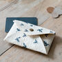 Pinatex Pineapple Fabric Hummingbird Design Card Holder, thumbnail 3 of 4