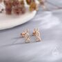 Sterling Silver Dna Molecular Structure Stud Earrings, thumbnail 4 of 12