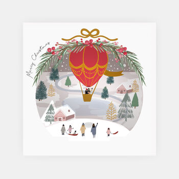 Snow Town Pop Up Greeting Card, 5 of 5