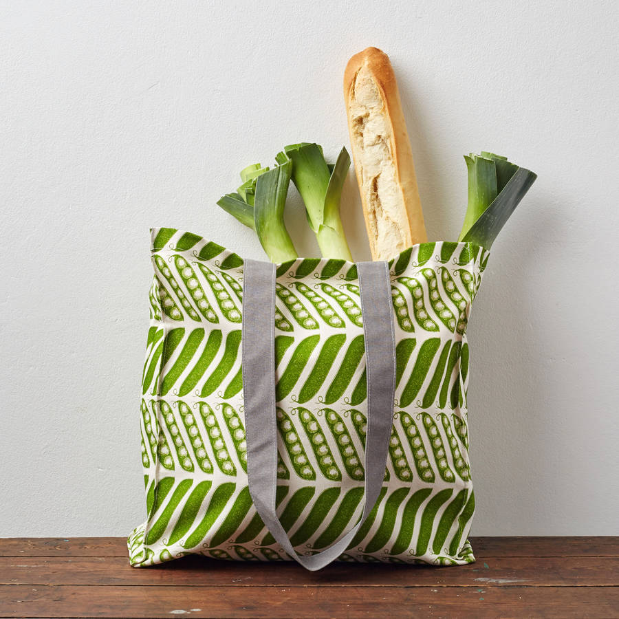 pea pod tote bag by thornback & peel | notonthehighstreet.com