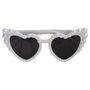 Pearl Embellished Heart Shaped 'Bride' Sunglasses, thumbnail 2 of 2