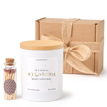 Stepmum Christmas Vegan Candle Gift Set, 2 of 8