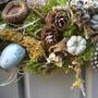 Spring Summer Feather Egg And Twig Wreath Wall Door, thumbnail 3 of 5