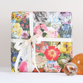 Gardeners Floral Luxury Gift Wrapping Paper, 7 of 7