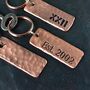 22nd Anniversary Solid Copper Key Ring Gift, thumbnail 10 of 12