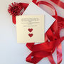 Personalised Valentine Card With Hearts And Words, thumbnail 4 of 4