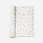Luxury Wildflower Meadow Floral Organic Bamboo Muslin Swaddle, thumbnail 1 of 3