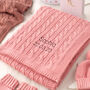 Personalised Baby Luxury Cable Blanket, thumbnail 3 of 12
