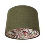 Katie Green Tweed Floral Lined Drum Lampshades, thumbnail 6 of 6