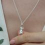 Sterling Silver Cat Charm Necklace, thumbnail 1 of 7