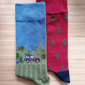 O Christmas Tree Men's Socks, 3 of 4