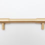 Solid Satin Brass Kitchen Pull Handles 160mm, thumbnail 5 of 6