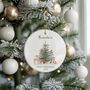 Personalised Baby's First Christmas Ceramic Ornament, thumbnail 1 of 6