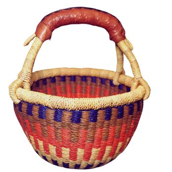Round Bolga Market Basket, 5 of 7