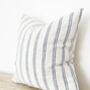Harbour Stripe Cushion Cover, Blue And Cream, thumbnail 1 of 4