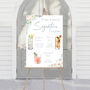 Wedding Custom Cocktail Sign White Floral, thumbnail 3 of 11