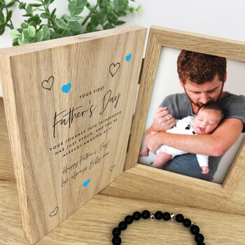 Personalised First Father's Day Book Photo Frame, 2 of 6