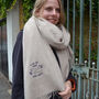 Lambswool A Hug For Personalised Blanket Scarf, thumbnail 1 of 4