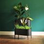 Black Oval Metal Planter Stand, thumbnail 2 of 8