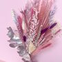 Mixed Shades Of Pink Christmas Dried Flower Arrangement, thumbnail 2 of 9