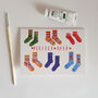 Perfect Pair Sock Greetings Card, thumbnail 5 of 6