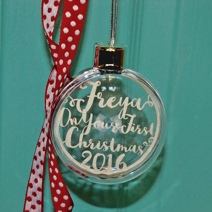 Papercut Baby's First Christmas Bauble By Pogofandango ...