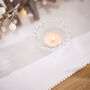 Marseille White French Knot Table Runner, thumbnail 3 of 5