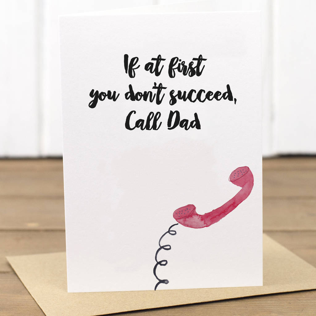 if at first you don't succeed, call dad card by yellowstone art ...