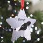 Greyhound Personalised Christmas Tree Dog Decoration, thumbnail 9 of 9