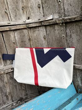 No3 Small Upcycled Versatile Sailcloth Pouch, 6 of 7