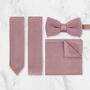 Wedding Handmade Polyester Knitted Tie In Dusty Pink, thumbnail 1 of 8