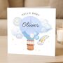 Personalised Welcome Baby Boy Card Balloon, thumbnail 1 of 8