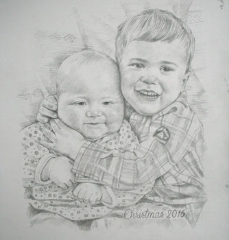 Custom Family Child Portrait Drawing Or Gift Voucher, 7 of 12