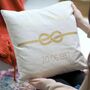Personalised Infinity Love Knot Cushion, thumbnail 2 of 6