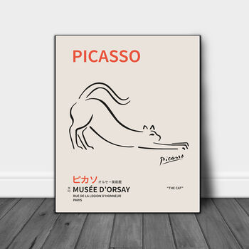 Picasso Japanese Cat Exhibition Art Print, 2 of 4