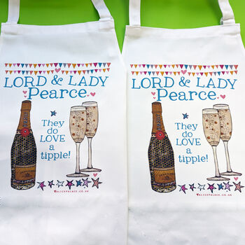 Personalised Lord And Lady Apron, 7 of 7