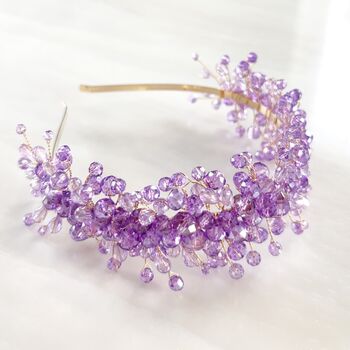 Lilac Crystal Headband, 4 of 5
