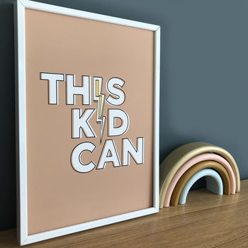 This Kid Can Inspiring Typographic Print, 4 of 6