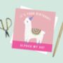 It's Your Birthday, Alpaca My Hat Card, thumbnail 1 of 2