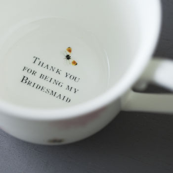 Personalised Hidden Message Botanical Bone China Cup, 2 of 9