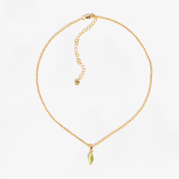 Nekomeishi Green Semi Precious Cats Eye Pendant, 3 of 5